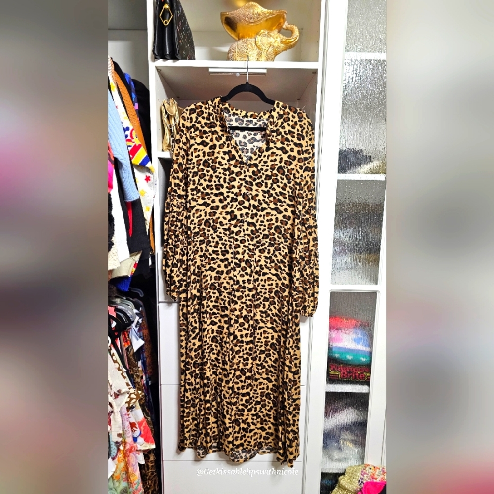 Leopard print dress